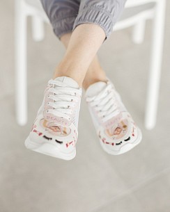 Взуття медичне жіноче кросівки з відкритою п'ятою Beauty pink